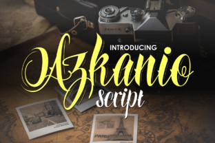 Azkanio Script: A Bold Typeface for Standout Branding