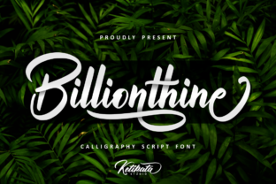 Billionthine Script: A Bold Handwritten Typeface for Campaign Impact