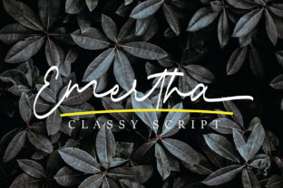 Emertha Script: A Handwritten Typeface for Modern Crafters