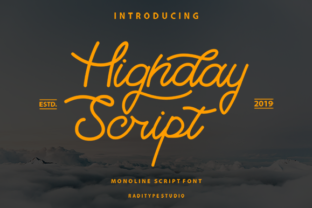 Highday Script: A Handwritten Typeface for Editorial Elegance
