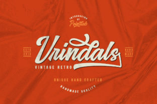 Vrindals Script Review: A Bold Retro Typeface for Brand Identity
